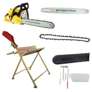 MF3040P Motoferastrau 400mm, 3CP, benzina 2t, 51cmc + Capra taiat lemne cu suport + Cadou lama si lant Progarden