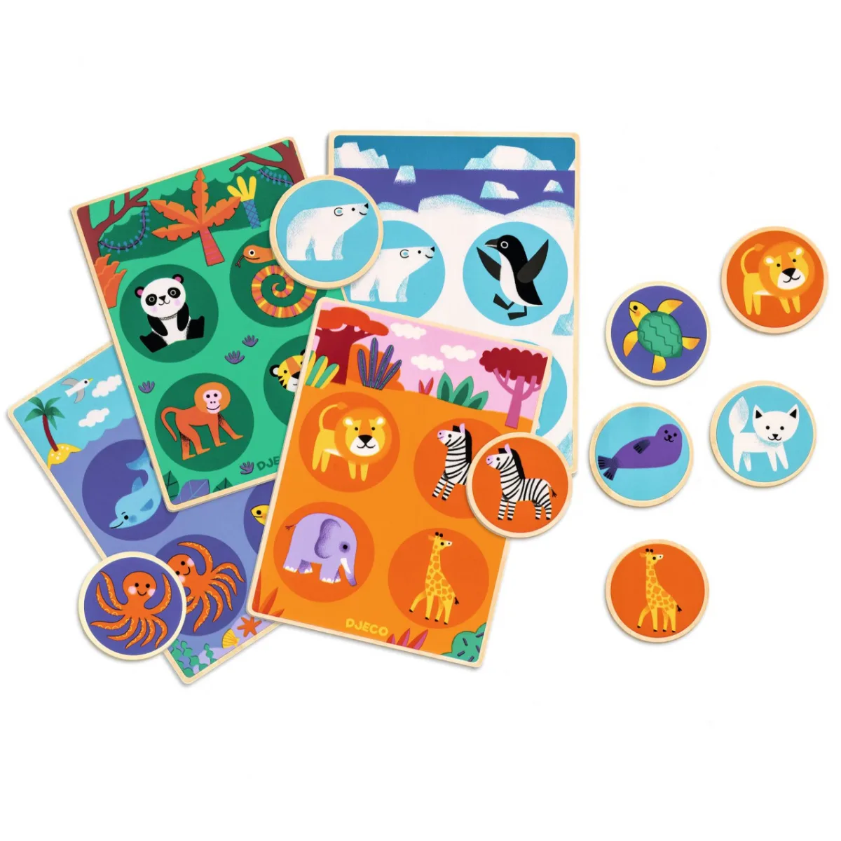 Joc educativ Loto animale, Djeco - imagine 2
