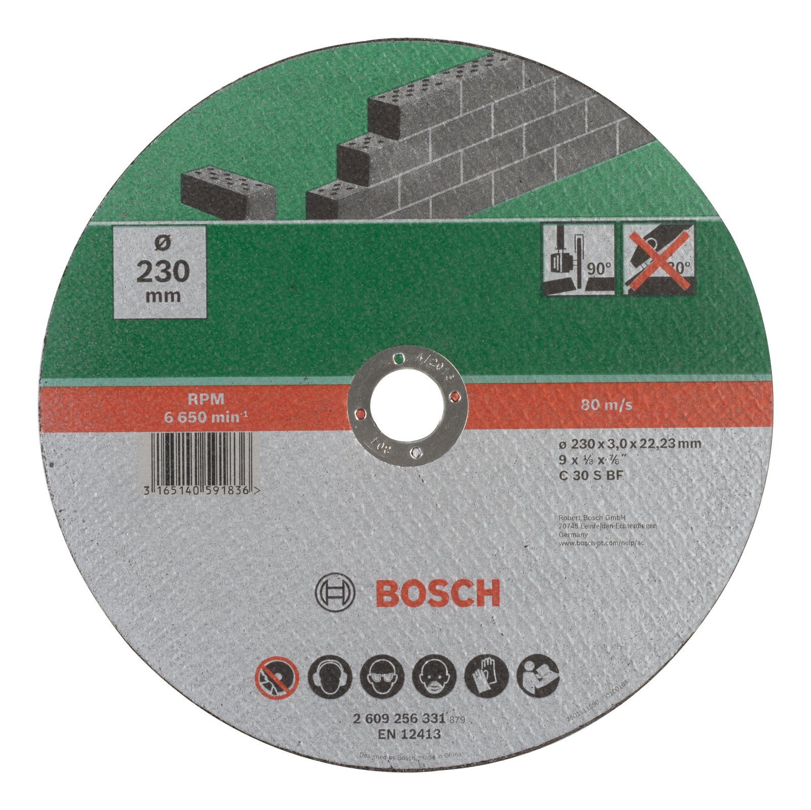Bosch Disc taiere piatra 230mm, 3mm
