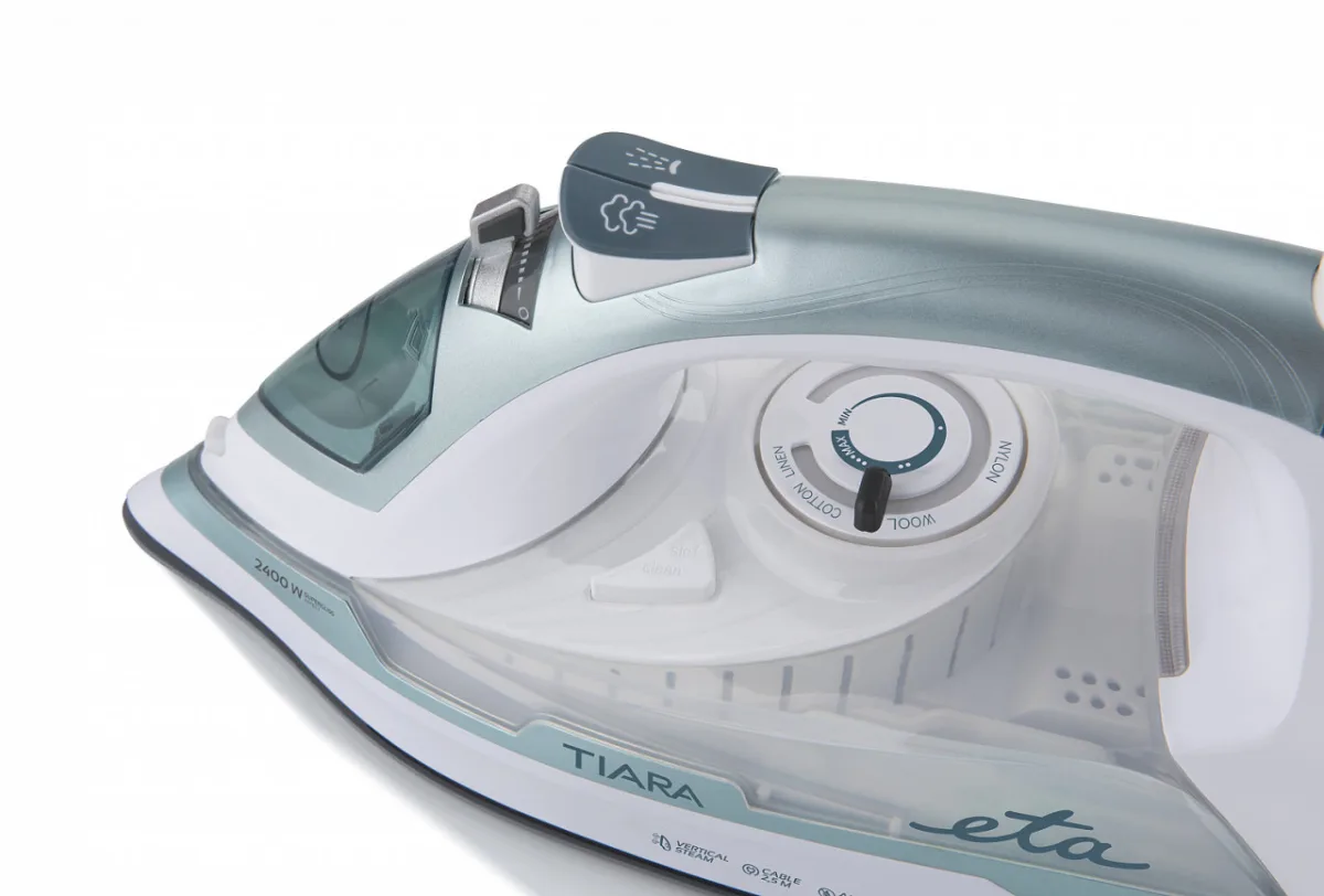 Fier de calcat ETA Tiara II 2269 90000, 2400 W, 450 ml, 140 g/min, talpa Eloxium - imagine 6
