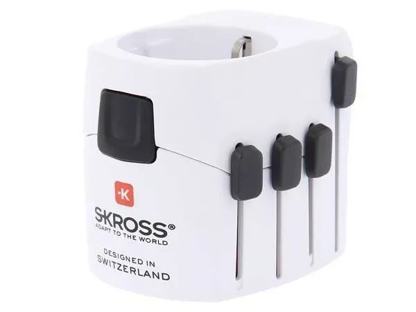 Adaptor priza universal 3 P tata - Schuko mama Skross