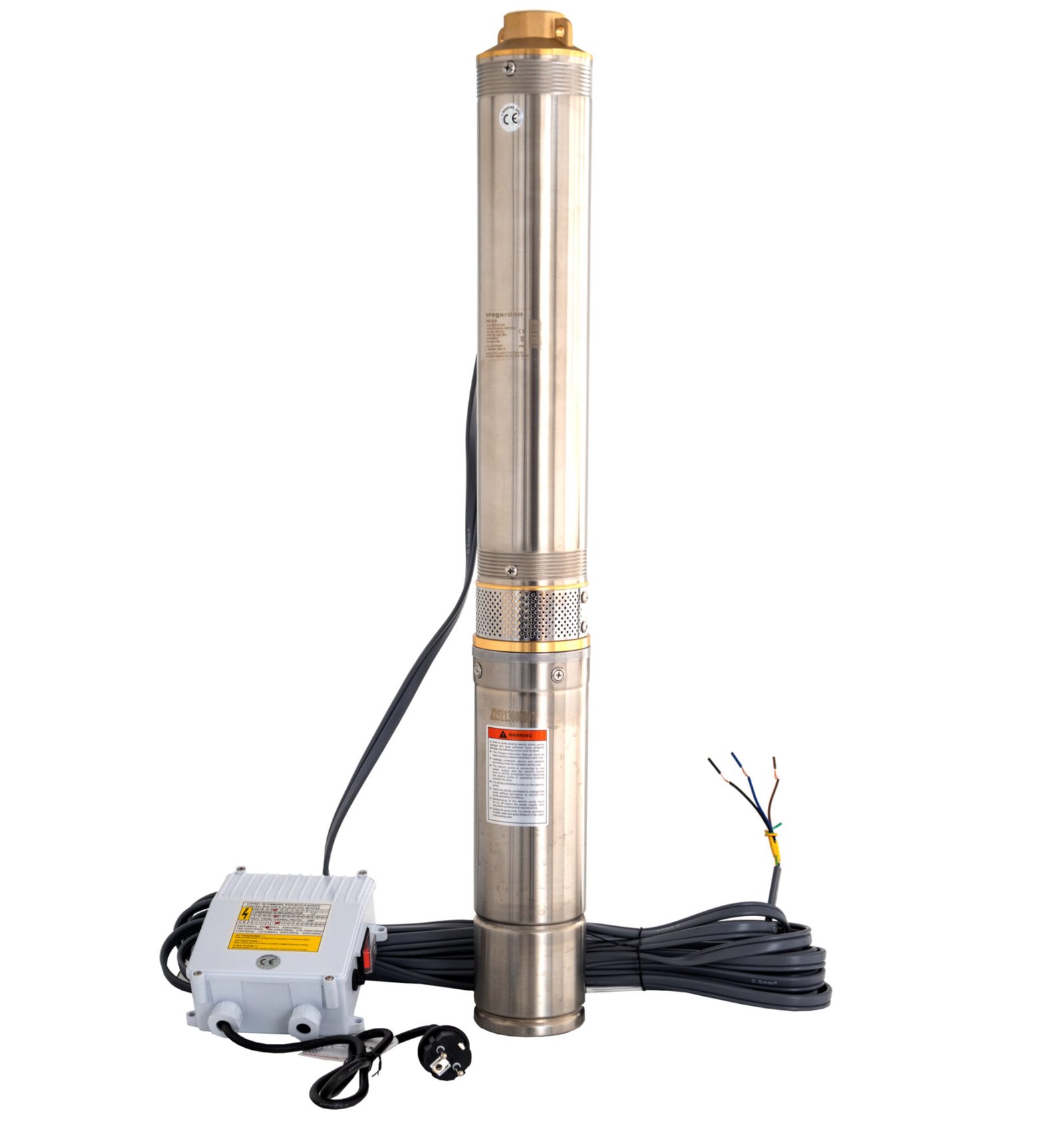 ProGARDEN 4PS658 Pompa submersibila 1.25", 550W, 100L/min, 58m, 8 etaje, apa curata