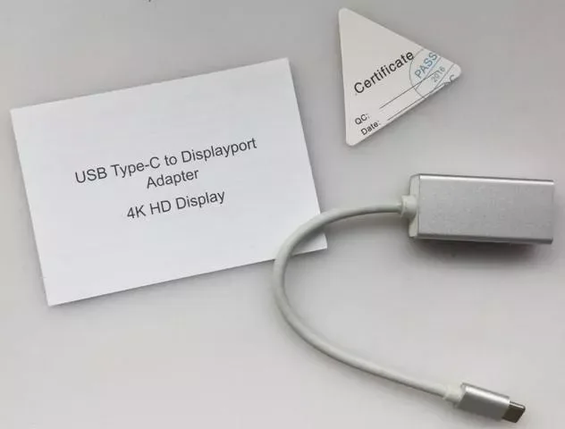 Cablu adaptor USB Type C la Displayport mama 4K 2K Plug&Play