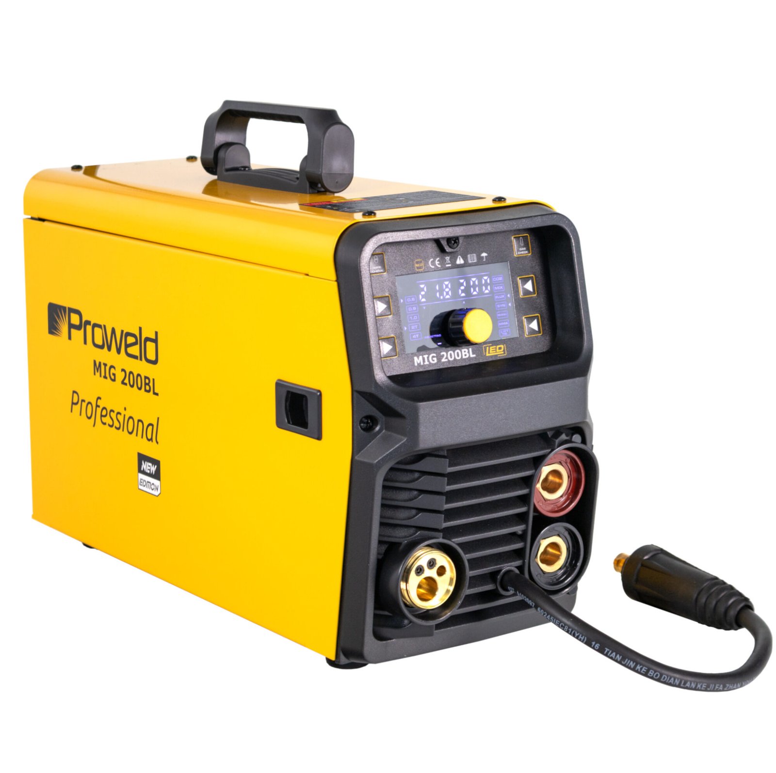 ProWELD MIG 200BL LED Synergetic, MIG/MAG, MMA, O?el, Inox, Aluminiu, Font?, 200A