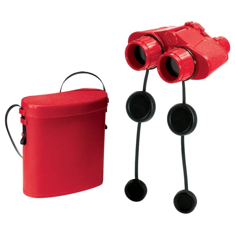 Binoclu rosu cu carcasa, Navir - imagine 2