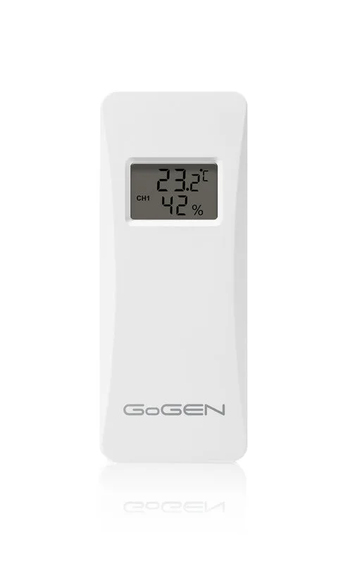 Statie meteo interior-exterior GoGEN ME 3397 W, LCD color, 3 senzori inclusi, ceas cu alarma, alb - imagine 6