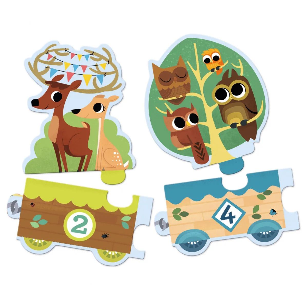 Puzzle Invat sa numar, Djeco - imagine 3