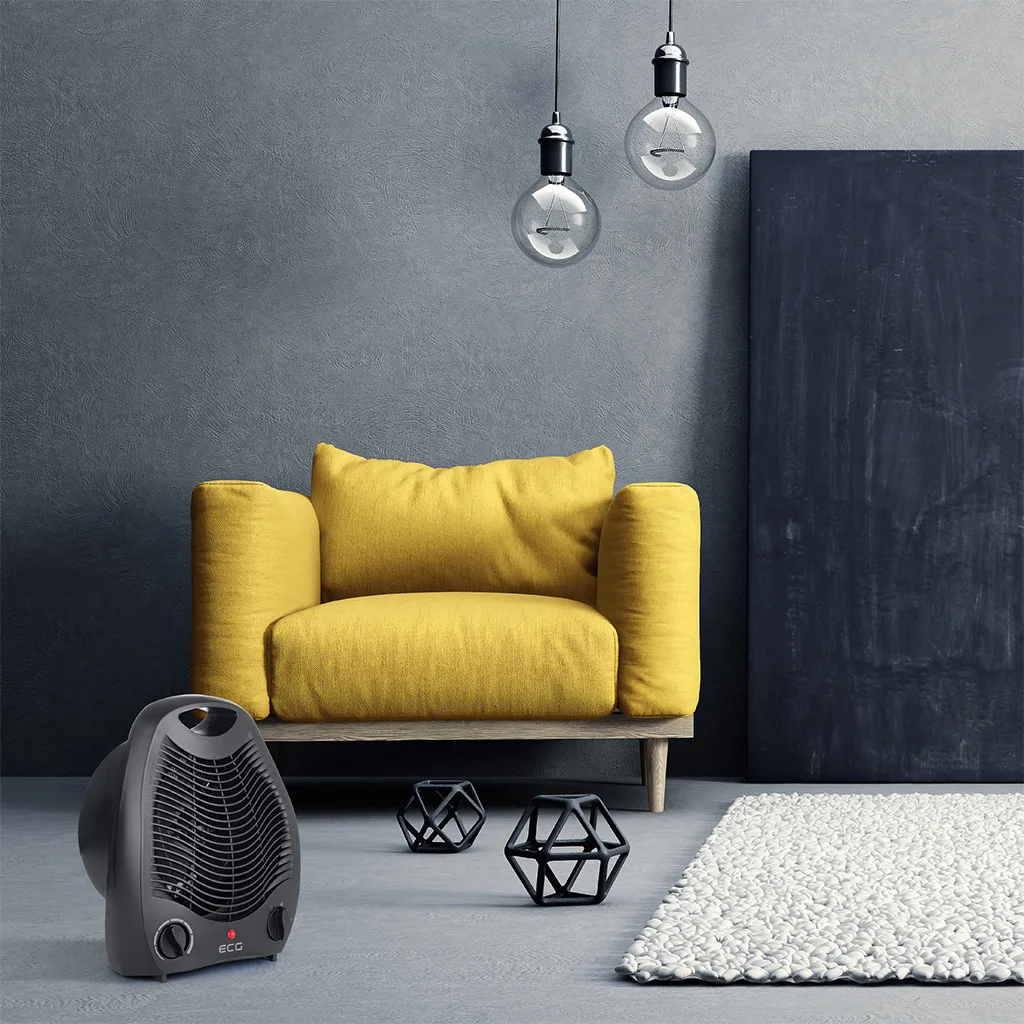 Aeroterma electrica ECG TV 3030 Heat R, 2000 W, 2 viteze, 3 moduri de functionare, termostat, negru - imagine 10