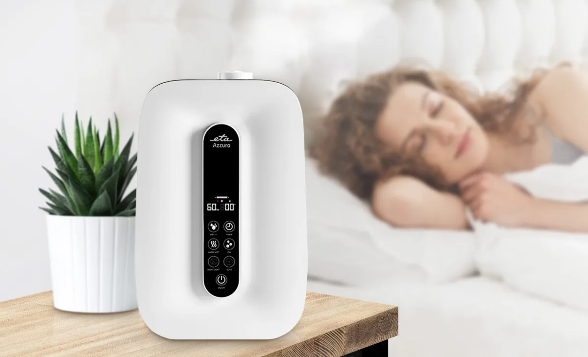 Umidificator de aer cu ultrasunete ETA Azzuro 0626, 115 W, ionizare, 7.6 litri, timer, aromatizare - imagine 7