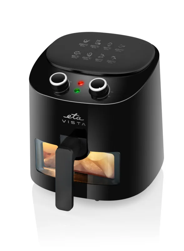 Friteuza cu aer cald ETA Vista 0168 90000, 1300W, 4.3 litri, timer 0-30 min, negru - imagine 3