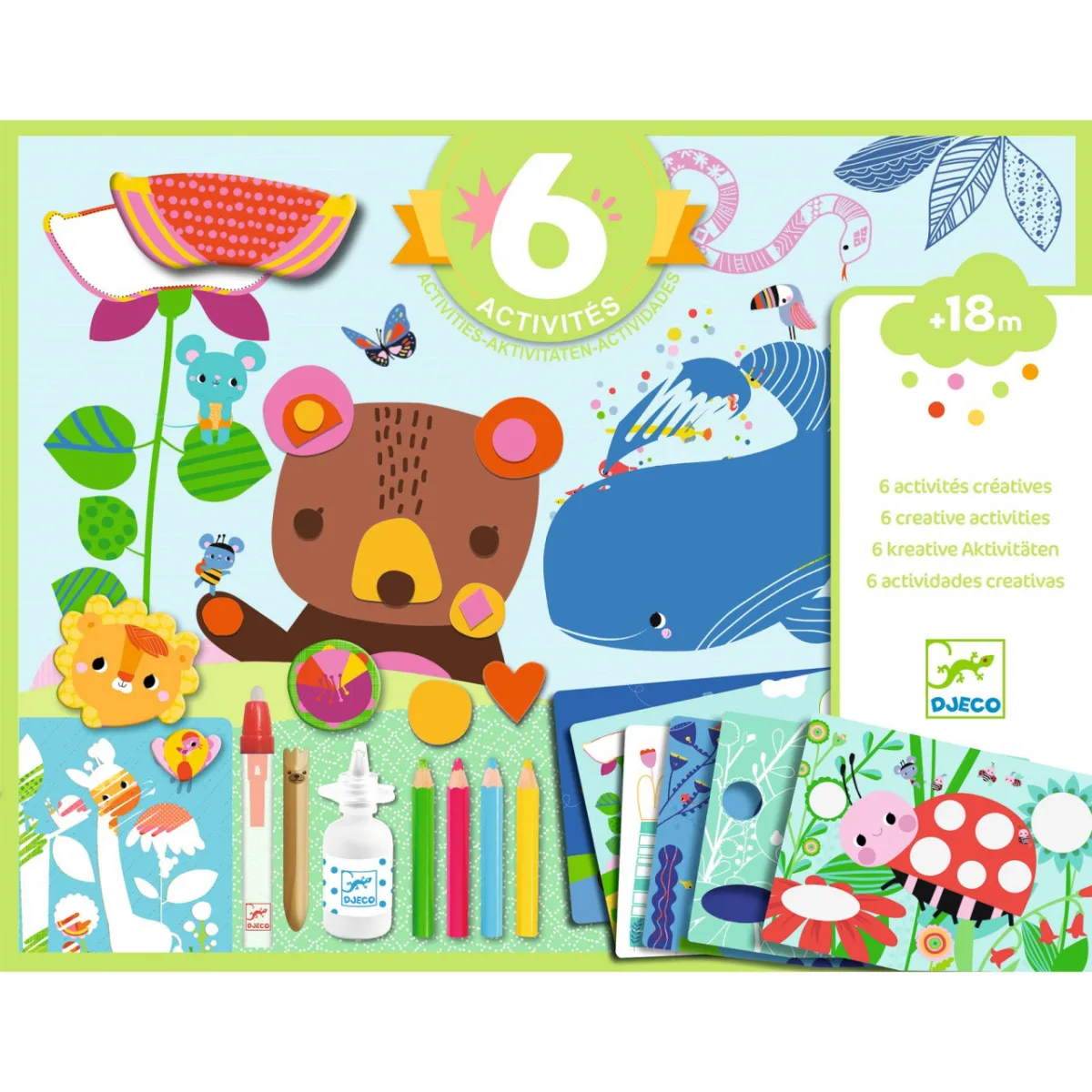 Joc creativ 6 activitati, Djeco - imagine 2