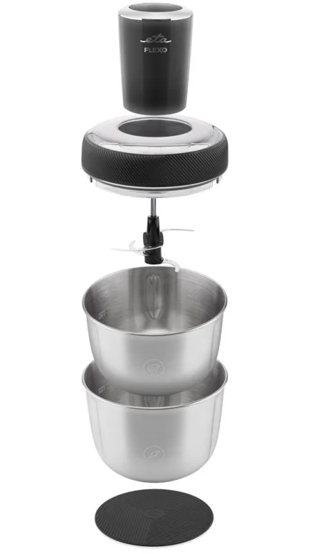 Tocator de alimente ETA Flexo 4079 90000 , 350 W, recipiente 0.8 si 1.5 litri, otel inoxidabil - imagine 7