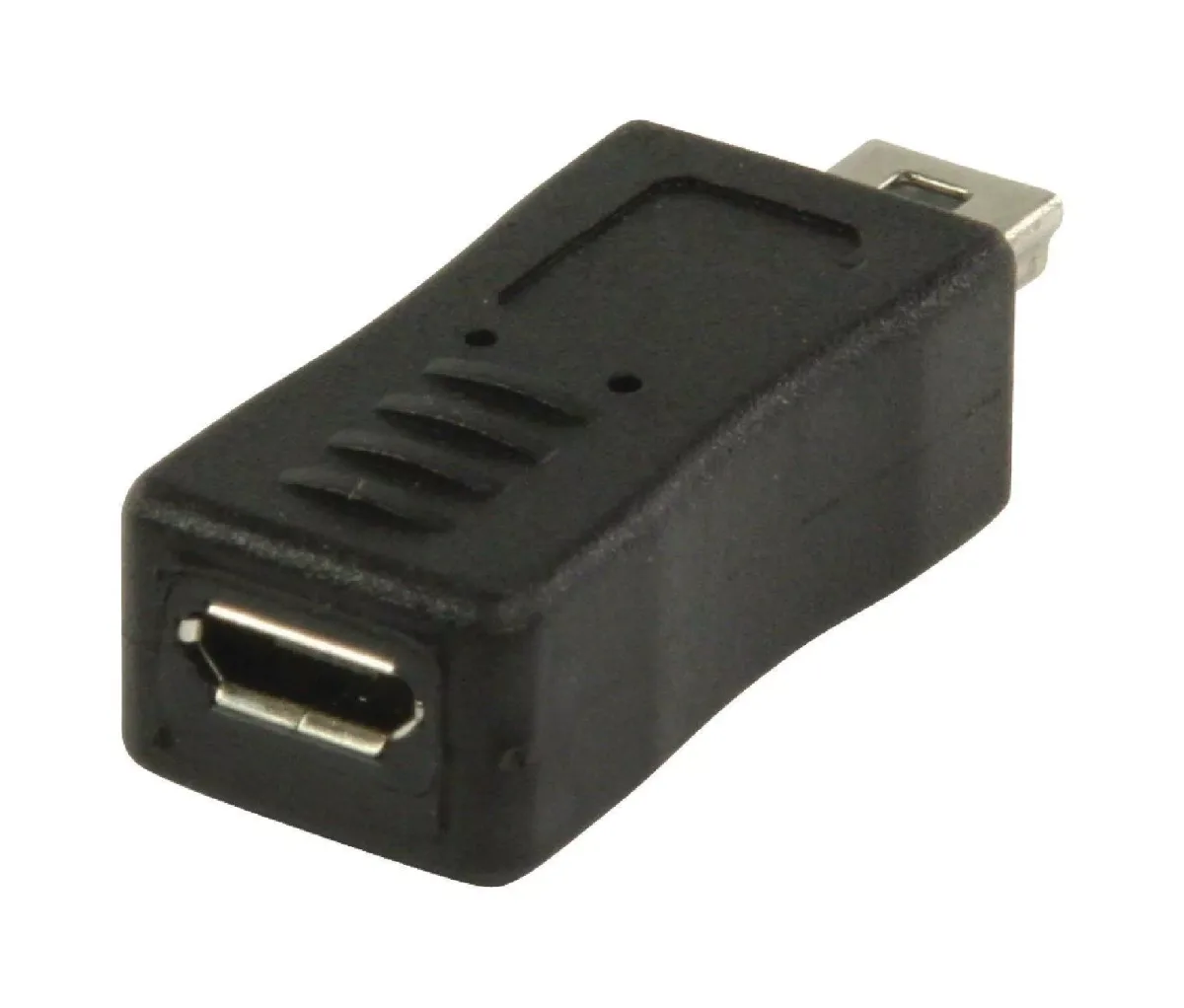Adaptor USB 2.0 USB micro USB B mama - mini USB 5 pini tata Valueline - imagine 2