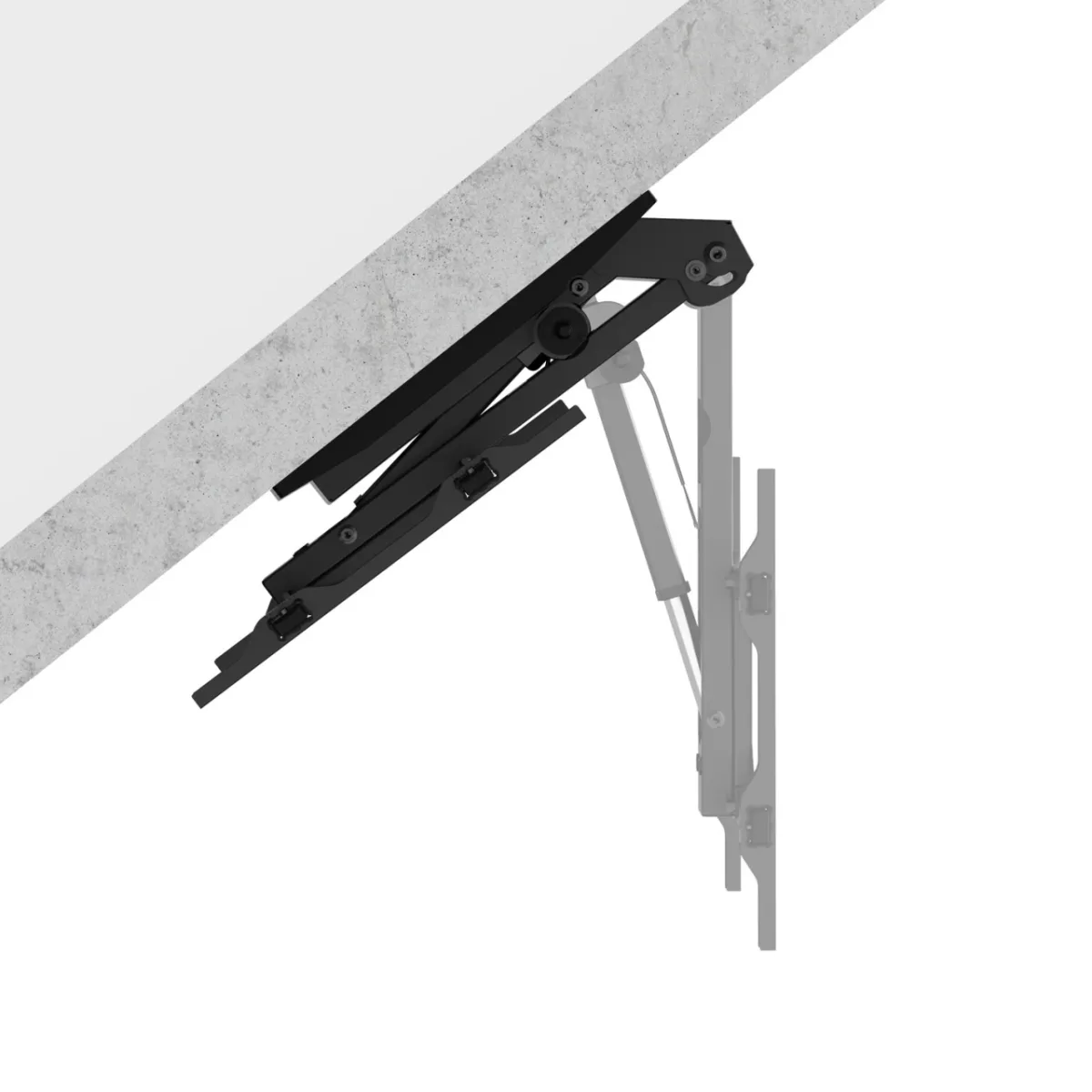 Suport TV GoGEN motorizat SMART, montare pe tavan, control prin telecomanda, 32-75" (81–190 cm) , VESA pana la 600x400 mm, 40 kg, negru - imagine 7