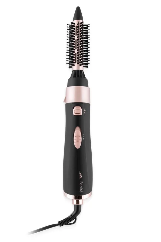 Perie ondulatoare cu aer cald si ionizare ETA Fenite 4321 90010, 1000 W, 3 accesorii, negru - imagine 2