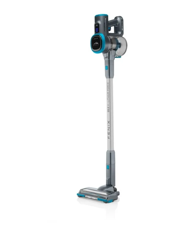 Aspirator vertical 2 in 1 ETA Fenix 1233 90000, baterie Li-Ion 25.2 V / 2200 mAh, recipient 0.6 l, gri cu albastru - imagine 2