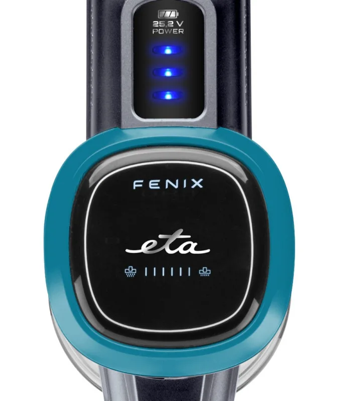 Aspirator vertical 2 in 1 ETA Fenix 1233 90000, baterie Li-Ion 25.2 V / 2200 mAh, recipient 0.6 l, gri cu albastru - imagine 7