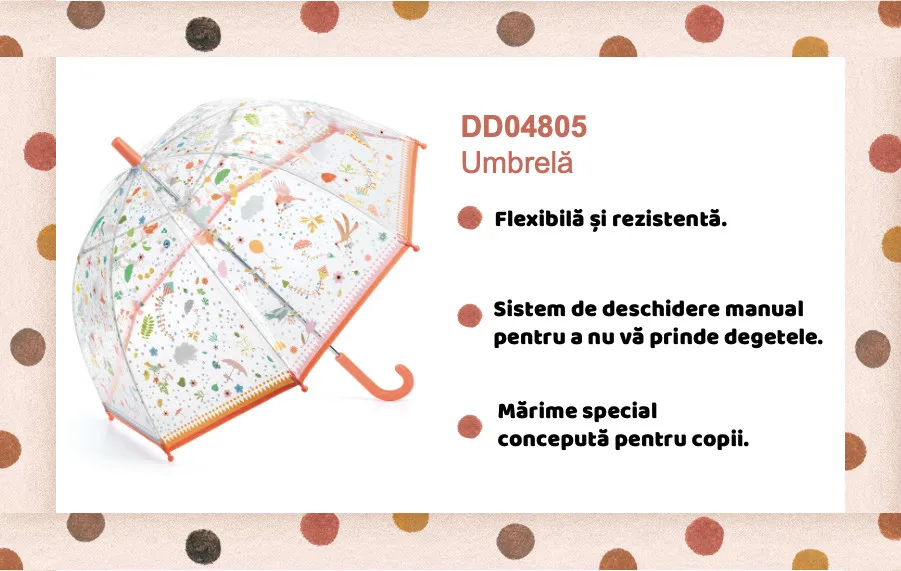 Umbrela pentru copii Zborul usor, Djeco - imagine 2