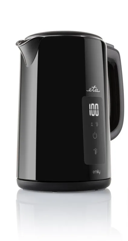 Fierbator electric ETA Emily 4595 90000, 2200 W, 1.5 litri, pereti dubli, afisaj LED, 40-100 °C, negru - imagine 2