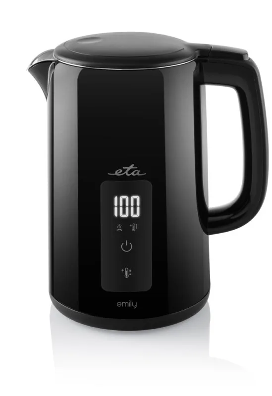 Fierbator electric ETA Emily 4595 90000, 2200 W, 1.5 litri, pereti dubli, afisaj LED, 40-100 °C, negru - imagine 5
