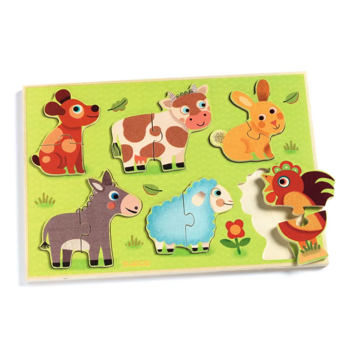 Puzzle din lemn Coucou, Djeco - imagine 2