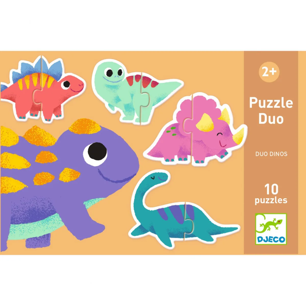 Puzzle duo Micii Dinozauri, Djeco - imagine 4