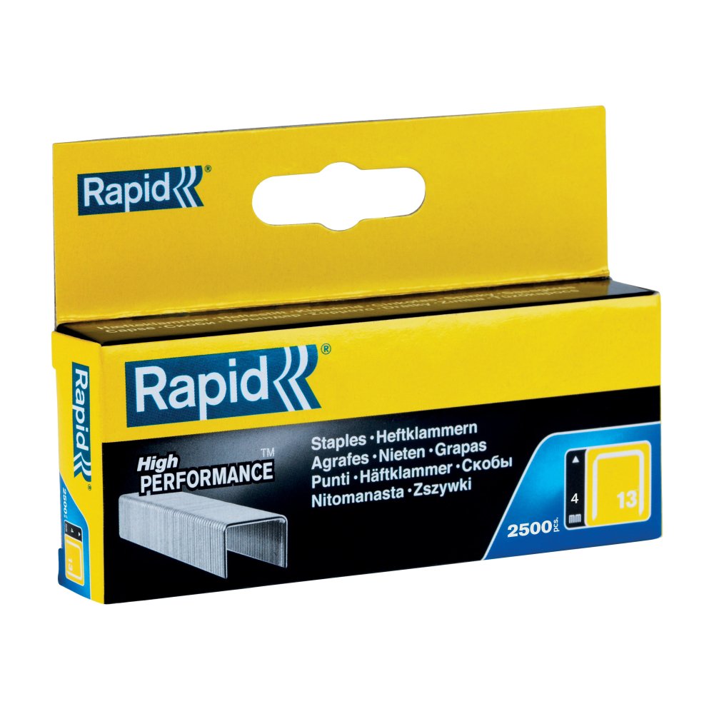 set de 2500 de capse din sarma fina galvanizata no. 13, 4 mm rapid 11825725 1 Set de 2500 de capse din sarma fina galvanizata No. 13, 4 mm Rapid 11825725