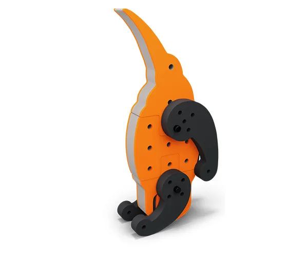 Joc de construit cu blocuri de spuma PengWhalOo, Bakoba - imagine 4