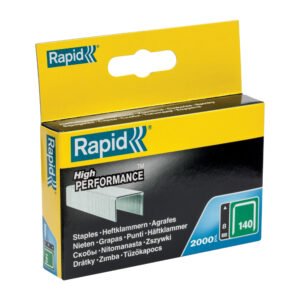 Set de 2000 de capse din sarma plata No. 140, 8 mm Rapid 11908131