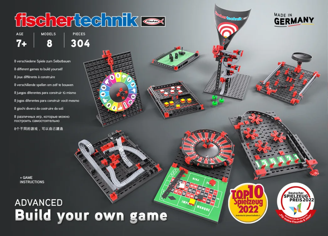 Kit STEM Construieste si joaca 8 jocuri, Fischertechnik - imagine 4