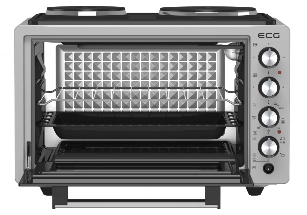 Cuptor electric ECG ETH 3701G, 37 L, putere maxima 2500 W, 2 plite, 40-230 °C, rotisor - imagine 3