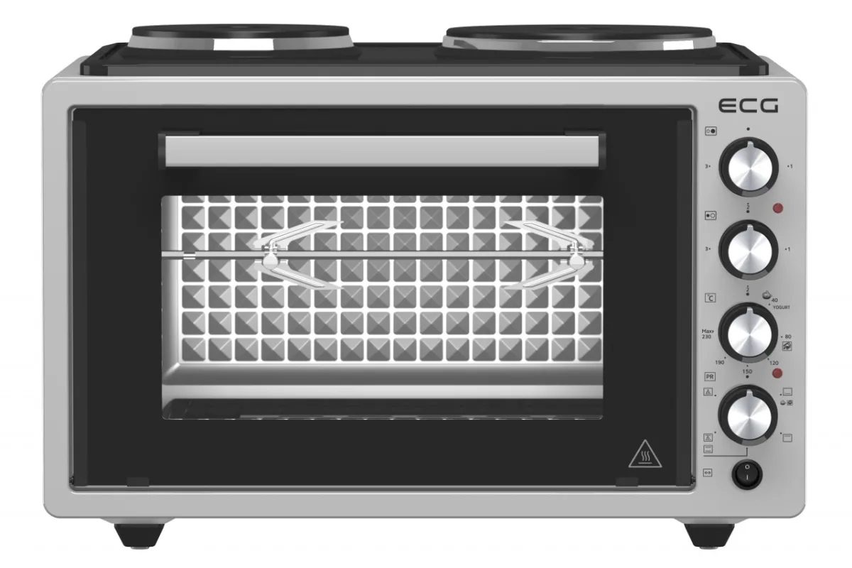 Cuptor electric ECG ETH 3701G, 37 L, putere maxima 2500 W, 2 plite, 40-230 °C, rotisor - imagine 4