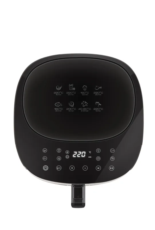 Friteuza cu aer cald ETA Fritta Digi 3168 90000, 1800 W, 7.2 litri, 40-220 °C, 8 programe, control tactil, negru - imagine 5