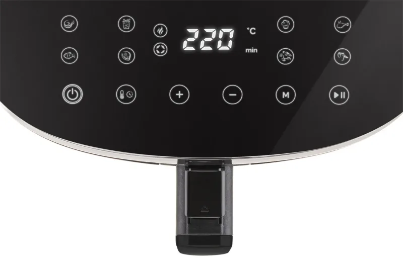 Friteuza cu aer cald ETA Fritta Digi 3168 90000, 1800 W, 7.2 litri, 40-220 °C, 8 programe, control tactil, negru - imagine 7