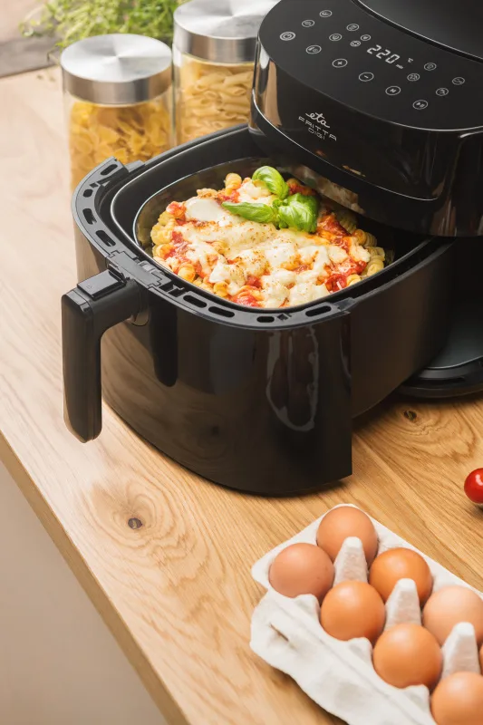 Friteuza cu aer cald ETA Fritta Digi 3168 90000, 1800 W, 7.2 litri, 40-220 °C, 8 programe, control tactil, negru - imagine 11