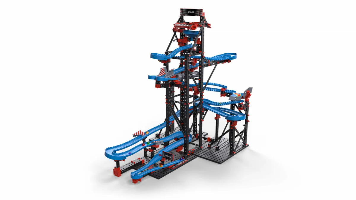Kit STEM Cursa cu bile metalice, Fischertechnik - imagine 3