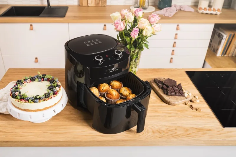 Friteuza cu aer cald ETA Fritta 2168 90000, 7.2 litri, 1800 W, 160-220 °C, 8 programe, negru - imagine 8