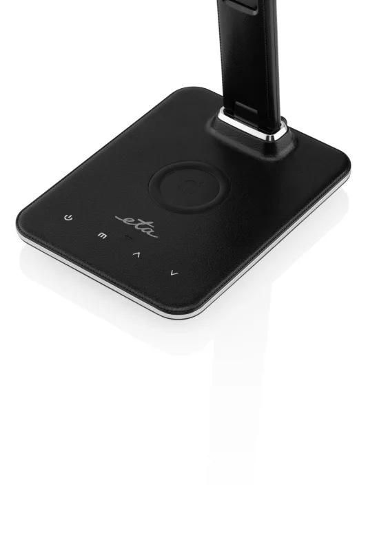 Lampa LED de birou ETA 1893 90000, 6.5 W, brat flexibil, LCD afisare ora si data, alarma, baza pentru incarcare wireless a telefonului - imagine 3