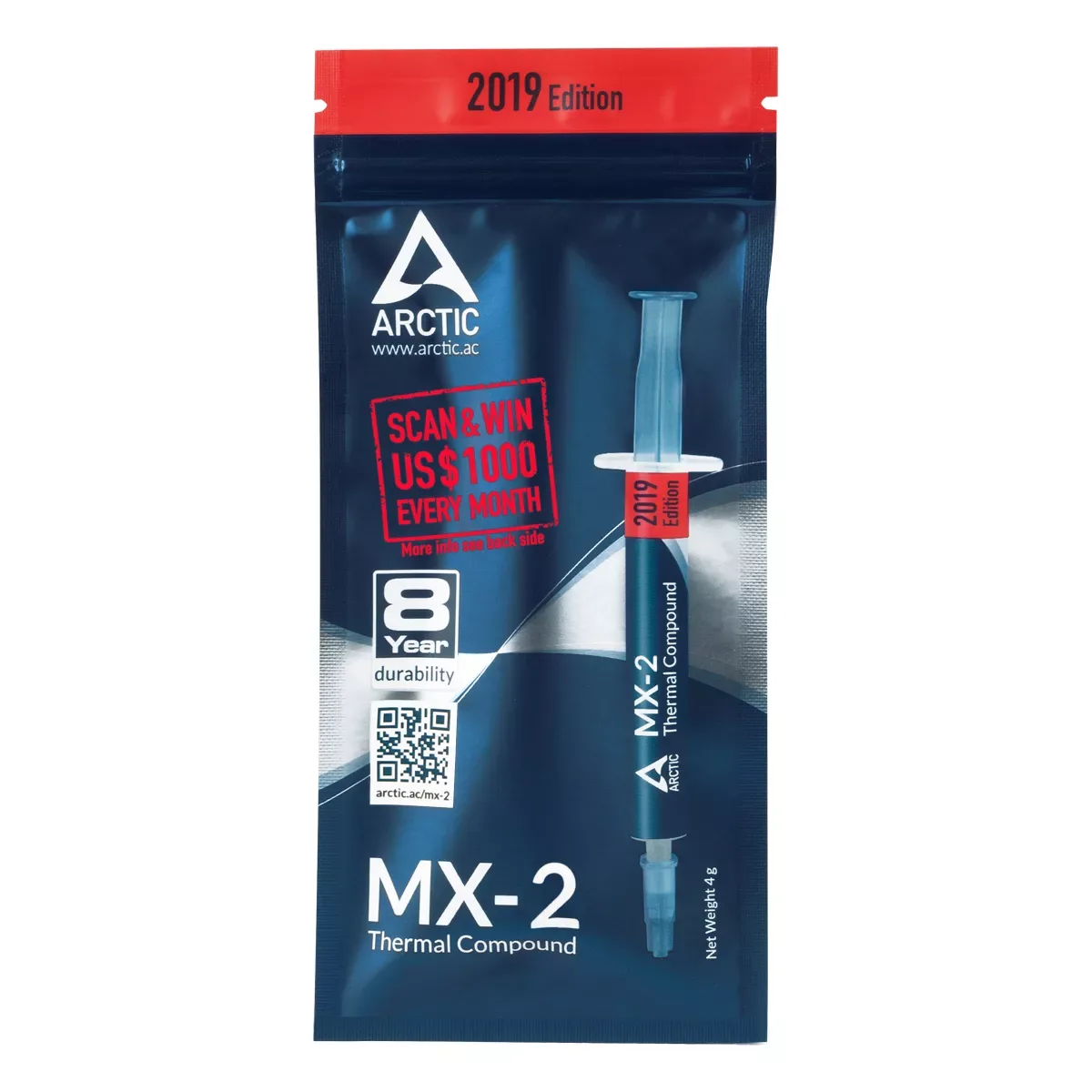 Pasta termoconductoare MX-2 8grame 5.6W/mK TERMO ARCTIC COOLING MX2 - imagine 2