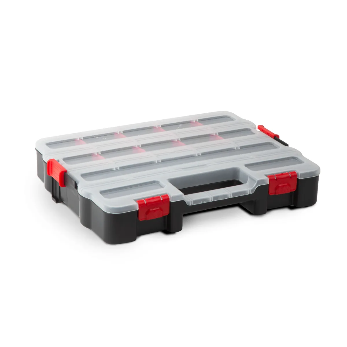 Cutie Organizatoare Stivuibila pentru Suruburi si Accesorii, 9-18 Compartimente, 310x389x67 mm