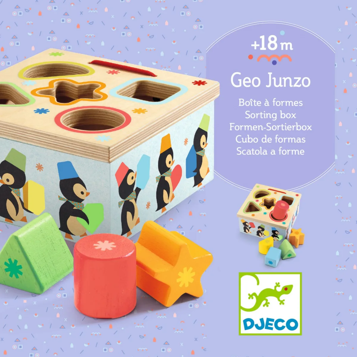 Cutie sortatoare cu pinguini, Djeco - imagine 3