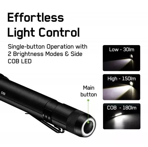 Lanterna LED GP C33 negru 150lm 2x AA - imagine 5