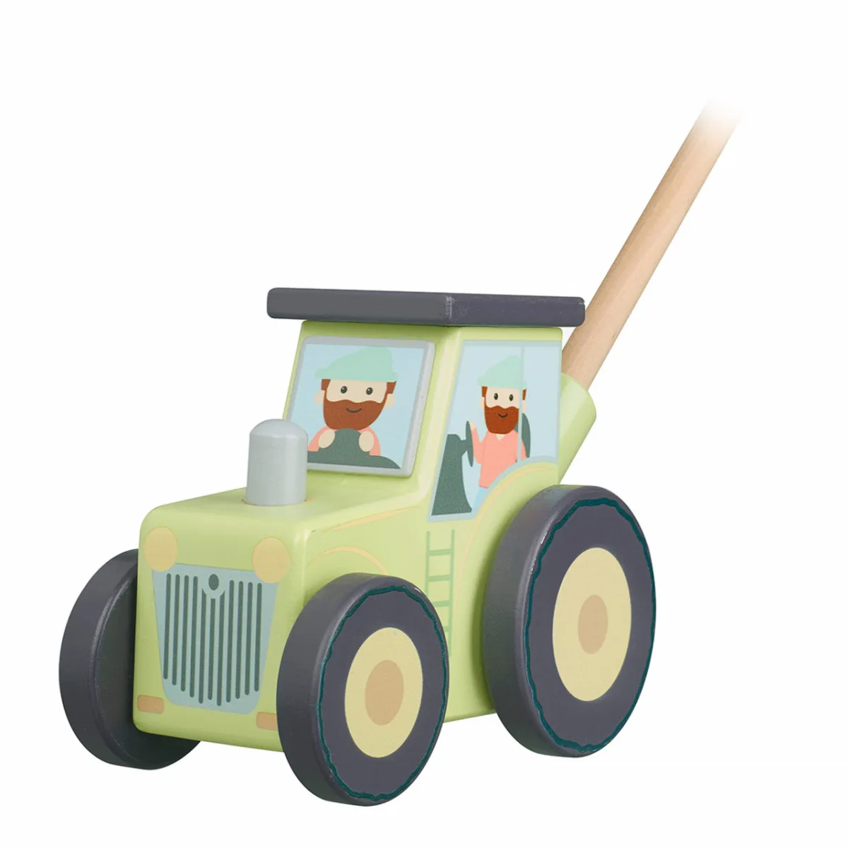 Jucarie de impins tractor, Orange Tree Toys - imagine 4