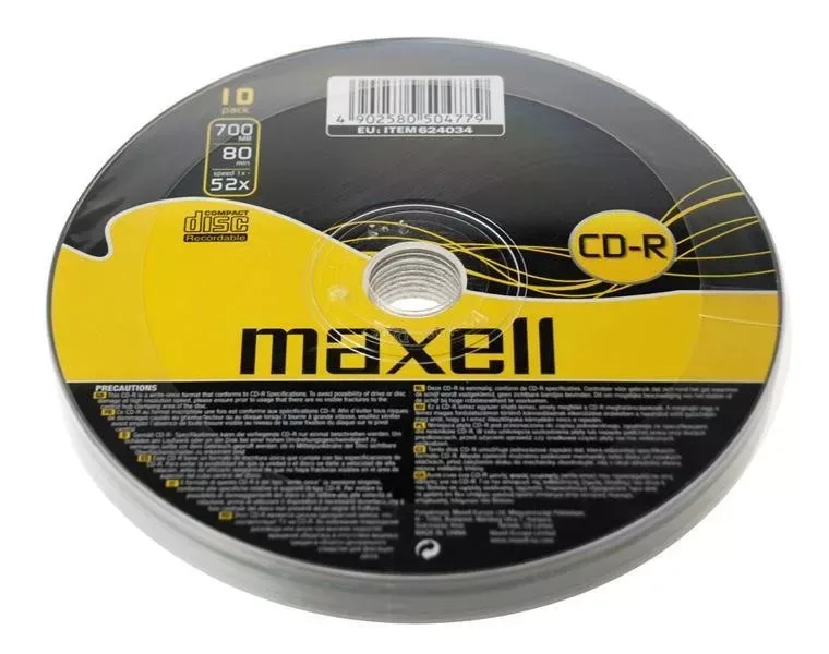 CD-R 700MB 52X MAXELL 10buc pe folie