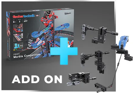 Kit STEM Completare pentru Cursa cu bile metalice - Intrecerea, Fischertechnik - imagine 2