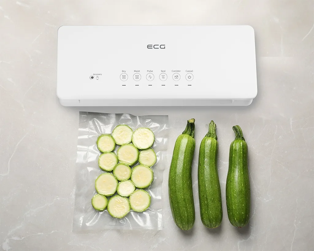 Aparat de vidat alimente ECG VacuFresh, 100 W, 30 cm, putere compresor 7-9 l/min, 5 pungi incluse - imagine 9
