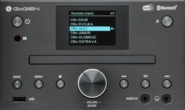 Sistem audio GoGEN MSC 472 BTDAB, 2 x 15 W, Bluetooth, CD, DAB+/FM, LCD color, telecomanda, gri - imagine 8