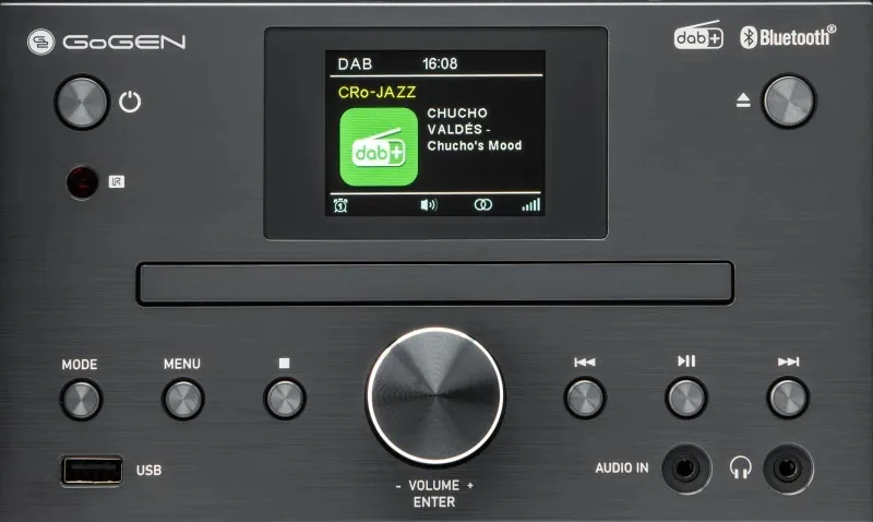Sistem audio GoGEN MSC 472 BTDAB, 2 x 15 W, Bluetooth, CD, DAB+/FM, LCD color, telecomanda, gri - imagine 9