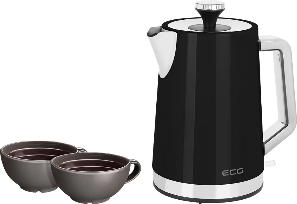Fierbator electric ECG RK 1766 Vintage Nero, 2200 W, 1.7 litri, otel inoxidabil, negru - imagine 10