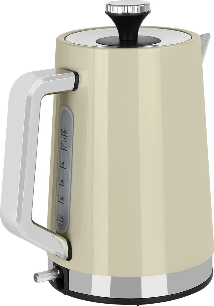 Fierbator electric ECG RK 1766 Vintage Vanilla, 2200 W, 1.7 litri, otel inoxidabil, crem - imagine 4